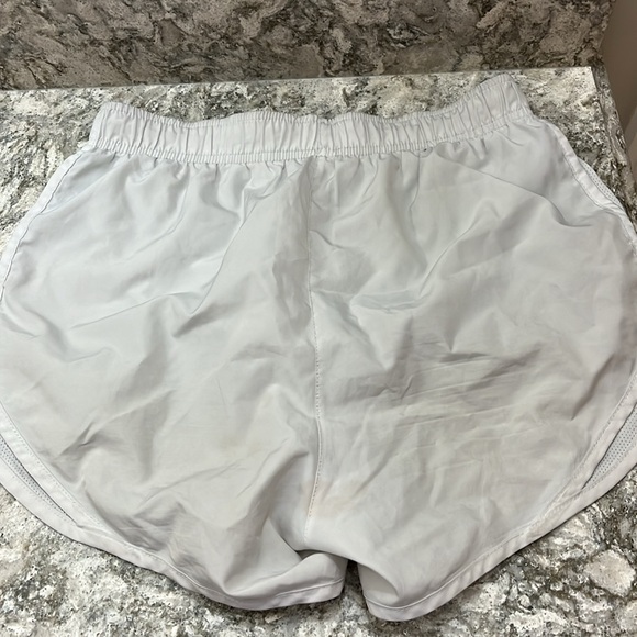 nike tempo running shorts, size small, white color - Picture 2 of 4
